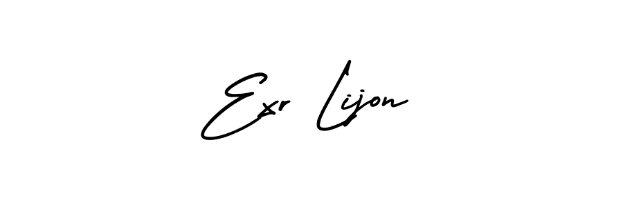 Best and Professional Signature Style for Exr Lijon. AmerikaSignatureDemo-Regular Best Signature Style Collection. Exr Lijon signature style 3 images and pictures png