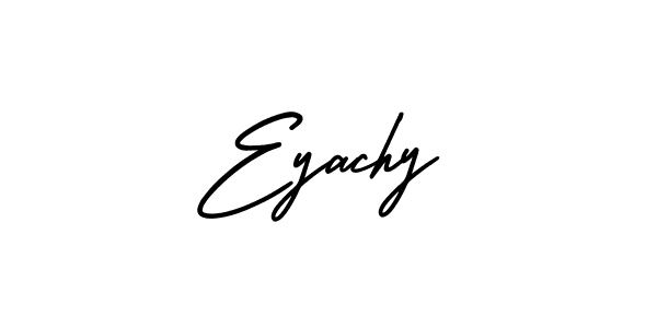 Similarly AmerikaSignatureDemo-Regular is the best handwritten signature design. Signature creator online .You can use it as an online autograph creator for name Eyachy. Eyachy signature style 3 images and pictures png