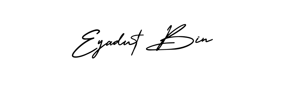 It looks lik you need a new signature style for name Eyadut Bin. Design unique handwritten (AmerikaSignatureDemo-Regular) signature with our free signature maker in just a few clicks. Eyadut Bin signature style 3 images and pictures png