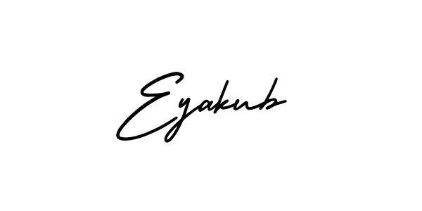 Similarly AmerikaSignatureDemo-Regular is the best handwritten signature design. Signature creator online .You can use it as an online autograph creator for name Eyakub. Eyakub signature style 3 images and pictures png