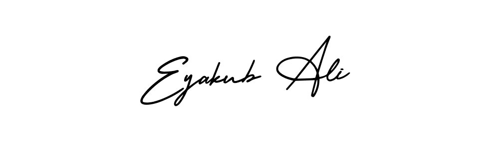 Make a beautiful signature design for name Eyakub Ali. With this signature (AmerikaSignatureDemo-Regular) style, you can create a handwritten signature for free. Eyakub Ali signature style 3 images and pictures png