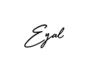 You should practise on your own different ways (AmerikaSignatureDemo-Regular) to write your name (Eyal) in signature. don't let someone else do it for you. Eyal signature style 3 images and pictures png