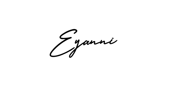 Similarly AmerikaSignatureDemo-Regular is the best handwritten signature design. Signature creator online .You can use it as an online autograph creator for name Eyanni. Eyanni signature style 3 images and pictures png