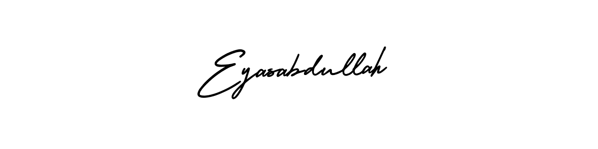 Eyasabdullah stylish signature style. Best Handwritten Sign (AmerikaSignatureDemo-Regular) for my name. Handwritten Signature Collection Ideas for my name Eyasabdullah. Eyasabdullah signature style 3 images and pictures png