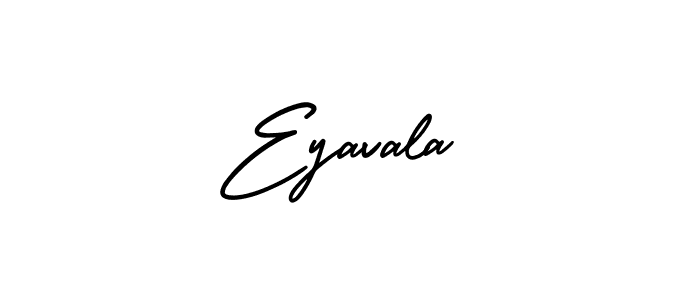 The best way (AmerikaSignatureDemo-Regular) to make a short signature is to pick only two or three words in your name. The name Eyavala include a total of six letters. For converting this name. Eyavala signature style 3 images and pictures png