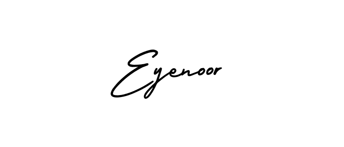 How to make Eyenoor signature? AmerikaSignatureDemo-Regular is a professional autograph style. Create handwritten signature for Eyenoor name. Eyenoor signature style 3 images and pictures png