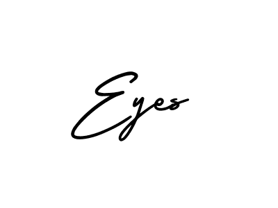 Design your own signature with our free online signature maker. With this signature software, you can create a handwritten (AmerikaSignatureDemo-Regular) signature for name Eyes. Eyes signature style 3 images and pictures png