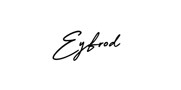 The best way (AmerikaSignatureDemo-Regular) to make a short signature is to pick only two or three words in your name. The name Eyfrod include a total of six letters. For converting this name. Eyfrod signature style 3 images and pictures png