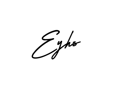 Create a beautiful signature design for name Eyhs. With this signature (AmerikaSignatureDemo-Regular) fonts, you can make a handwritten signature for free. Eyhs signature style 3 images and pictures png