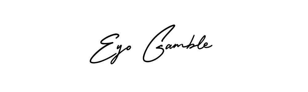 This is the best signature style for the Eyo Gamble name. Also you like these signature font (AmerikaSignatureDemo-Regular). Mix name signature. Eyo Gamble signature style 3 images and pictures png