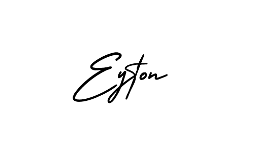 How to make Eyton name signature. Use AmerikaSignatureDemo-Regular style for creating short signs online. This is the latest handwritten sign. Eyton signature style 3 images and pictures png
