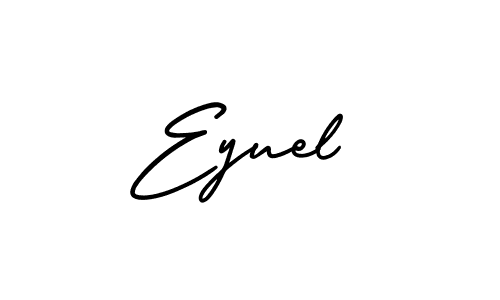 Make a beautiful signature design for name Eyuel. With this signature (AmerikaSignatureDemo-Regular) style, you can create a handwritten signature for free. Eyuel signature style 3 images and pictures png