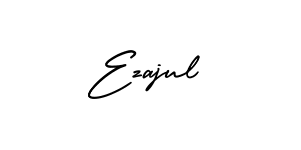 Make a beautiful signature design for name Ezajul. With this signature (AmerikaSignatureDemo-Regular) style, you can create a handwritten signature for free. Ezajul signature style 3 images and pictures png