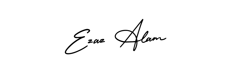 It looks lik you need a new signature style for name Ezaz Alam. Design unique handwritten (AmerikaSignatureDemo-Regular) signature with our free signature maker in just a few clicks. Ezaz Alam signature style 3 images and pictures png