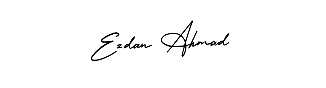 AmerikaSignatureDemo-Regular is a professional signature style that is perfect for those who want to add a touch of class to their signature. It is also a great choice for those who want to make their signature more unique. Get Ezdan Ahmad name to fancy signature for free. Ezdan Ahmad signature style 3 images and pictures png