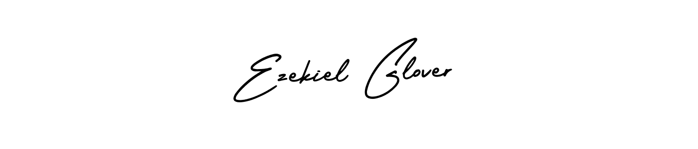 The best way (AmerikaSignatureDemo-Regular) to make a short signature is to pick only two or three words in your name. The name Ezekiel Glover include a total of six letters. For converting this name. Ezekiel Glover signature style 3 images and pictures png