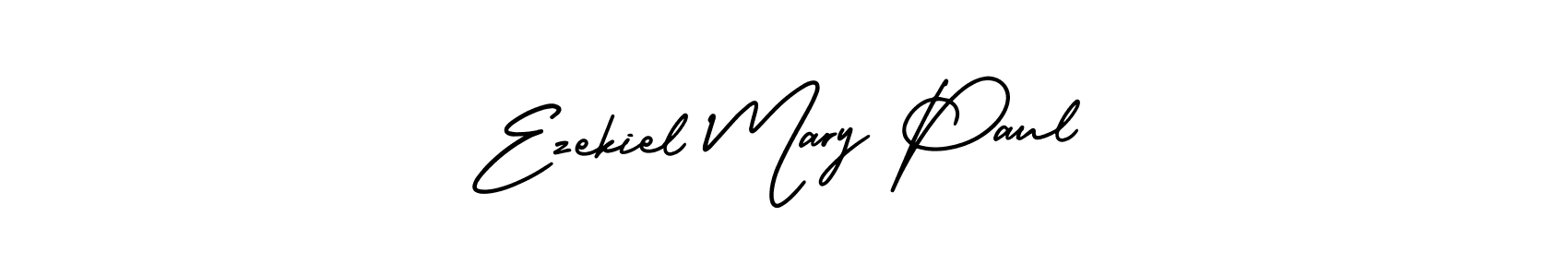 Ezekiel Mary Paul stylish signature style. Best Handwritten Sign (AmerikaSignatureDemo-Regular) for my name. Handwritten Signature Collection Ideas for my name Ezekiel Mary Paul. Ezekiel Mary Paul signature style 3 images and pictures png