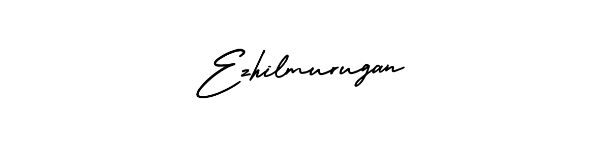 This is the best signature style for the Ezhilmurugan name. Also you like these signature font (AmerikaSignatureDemo-Regular). Mix name signature. Ezhilmurugan signature style 3 images and pictures png