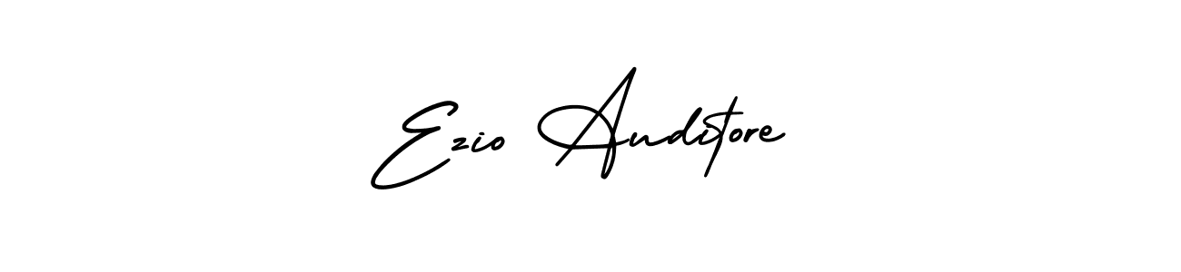 The best way (AmerikaSignatureDemo-Regular) to make a short signature is to pick only two or three words in your name. The name Ezio Auditore include a total of six letters. For converting this name. Ezio Auditore signature style 3 images and pictures png