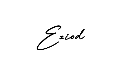 You should practise on your own different ways (AmerikaSignatureDemo-Regular) to write your name (Eziod) in signature. don't let someone else do it for you. Eziod signature style 3 images and pictures png