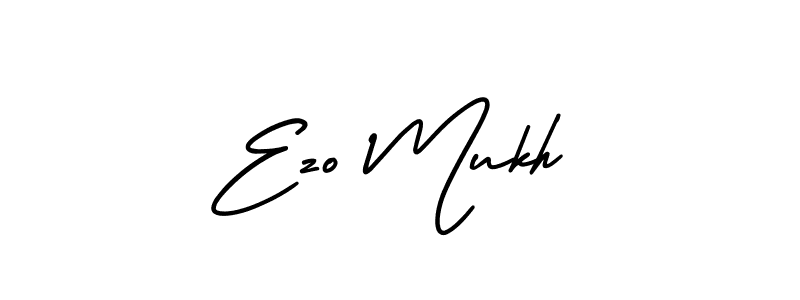 Ezo Mukh stylish signature style. Best Handwritten Sign (AmerikaSignatureDemo-Regular) for my name. Handwritten Signature Collection Ideas for my name Ezo Mukh. Ezo Mukh signature style 3 images and pictures png