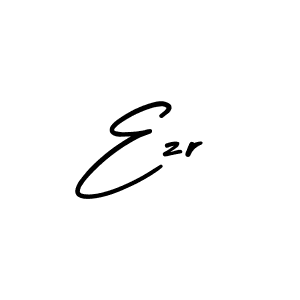 How to make Ezr name signature. Use AmerikaSignatureDemo-Regular style for creating short signs online. This is the latest handwritten sign. Ezr signature style 3 images and pictures png