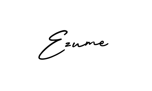 Similarly AmerikaSignatureDemo-Regular is the best handwritten signature design. Signature creator online .You can use it as an online autograph creator for name Ezume. Ezume signature style 3 images and pictures png