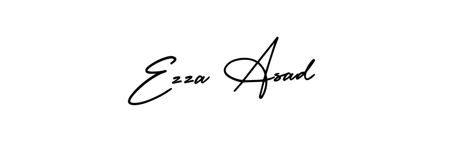 Make a beautiful signature design for name Ezza Asad. With this signature (AmerikaSignatureDemo-Regular) style, you can create a handwritten signature for free. Ezza Asad signature style 3 images and pictures png