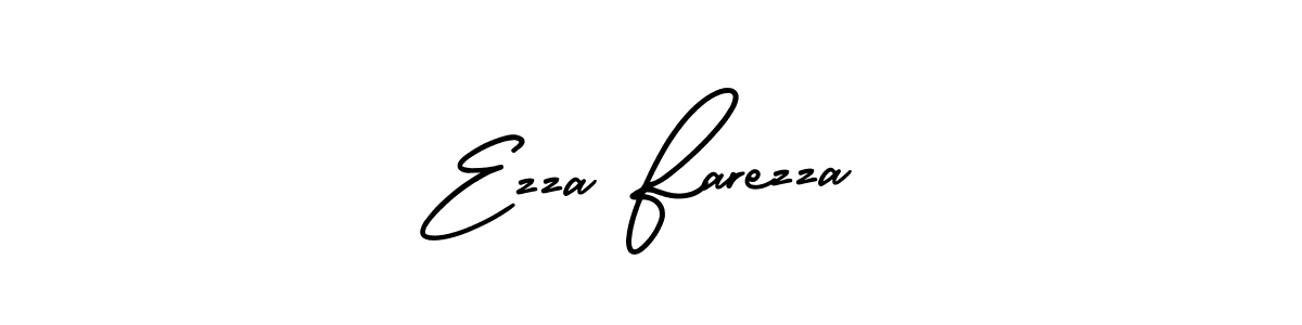 The best way (AmerikaSignatureDemo-Regular) to make a short signature is to pick only two or three words in your name. The name Ezza Farezza include a total of six letters. For converting this name. Ezza Farezza signature style 3 images and pictures png
