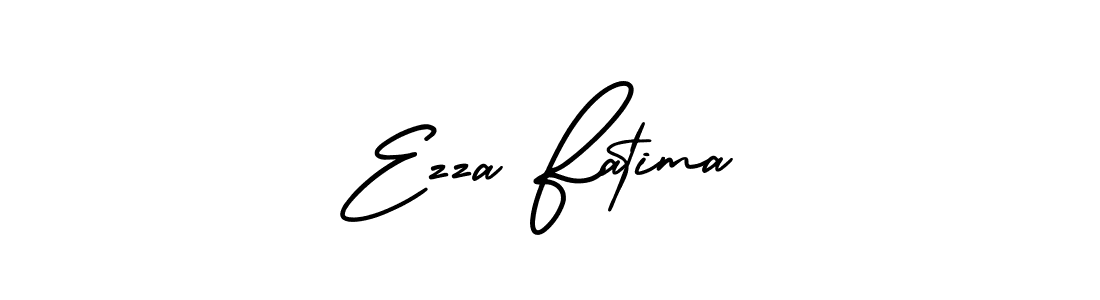 if you are searching for the best signature style for your name Ezza Fatima. so please give up your signature search. here we have designed multiple signature styles  using AmerikaSignatureDemo-Regular. Ezza Fatima signature style 3 images and pictures png