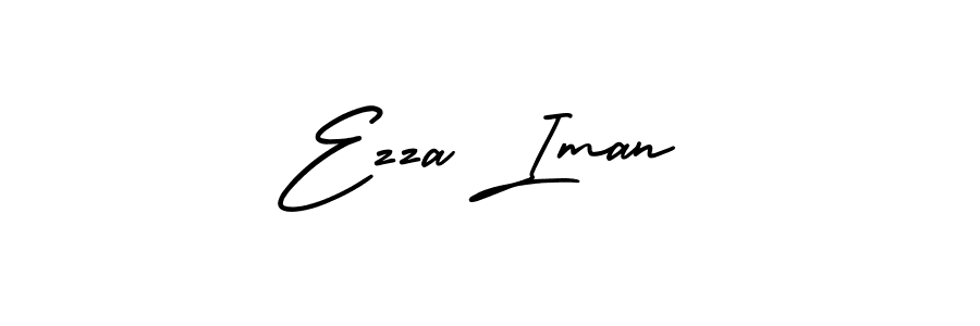 Best and Professional Signature Style for Ezza Iman. AmerikaSignatureDemo-Regular Best Signature Style Collection. Ezza Iman signature style 3 images and pictures png