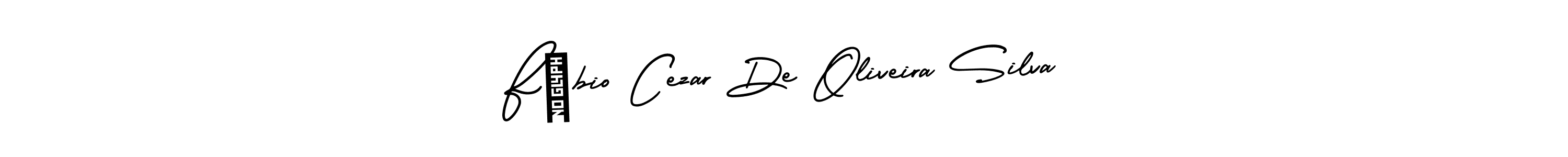 Make a beautiful signature design for name Fábio Cezar De Oliveira Silva. With this signature (AmerikaSignatureDemo-Regular) style, you can create a handwritten signature for free. Fábio Cezar De Oliveira Silva signature style 3 images and pictures png