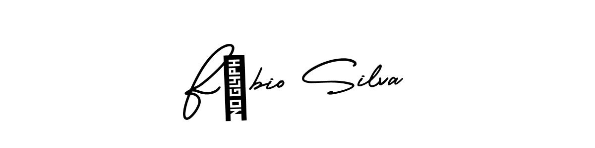 This is the best signature style for the Fábio Silva name. Also you like these signature font (AmerikaSignatureDemo-Regular). Mix name signature. Fábio Silva signature style 3 images and pictures png