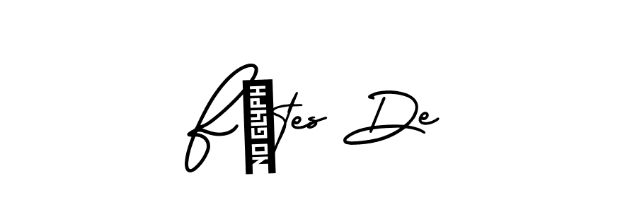 Fêtes De stylish signature style. Best Handwritten Sign (AmerikaSignatureDemo-Regular) for my name. Handwritten Signature Collection Ideas for my name Fêtes De. Fêtes De signature style 3 images and pictures png