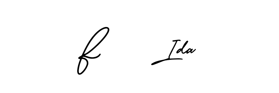 How to make F     Ida signature? AmerikaSignatureDemo-Regular is a professional autograph style. Create handwritten signature for F     Ida name. F     Ida signature style 3 images and pictures png