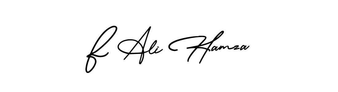 AmerikaSignatureDemo-Regular is a professional signature style that is perfect for those who want to add a touch of class to their signature. It is also a great choice for those who want to make their signature more unique. Get F Ali Hamza name to fancy signature for free. F Ali Hamza signature style 3 images and pictures png