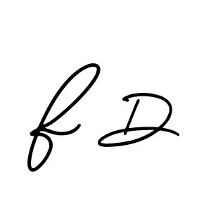 Create a beautiful signature design for name F D. With this signature (AmerikaSignatureDemo-Regular) fonts, you can make a handwritten signature for free. F D signature style 3 images and pictures png