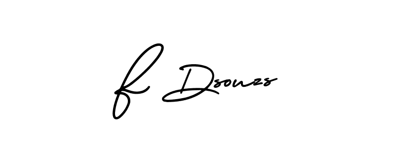 Similarly AmerikaSignatureDemo-Regular is the best handwritten signature design. Signature creator online .You can use it as an online autograph creator for name F Dsouzs. F Dsouzs signature style 3 images and pictures png