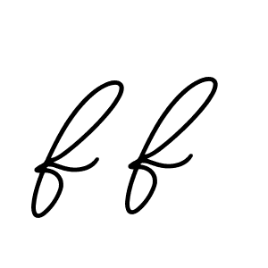Create a beautiful signature design for name F F. With this signature (AmerikaSignatureDemo-Regular) fonts, you can make a handwritten signature for free. F F signature style 3 images and pictures png