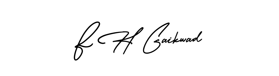 How to make F H Gaikwad signature? AmerikaSignatureDemo-Regular is a professional autograph style. Create handwritten signature for F H Gaikwad name. F H Gaikwad signature style 3 images and pictures png