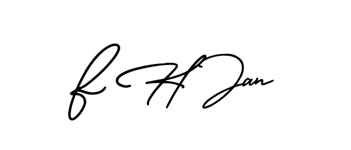 if you are searching for the best signature style for your name F H Jan. so please give up your signature search. here we have designed multiple signature styles  using AmerikaSignatureDemo-Regular. F H Jan signature style 3 images and pictures png