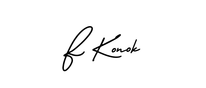 Best and Professional Signature Style for F Konok. AmerikaSignatureDemo-Regular Best Signature Style Collection. F Konok signature style 3 images and pictures png