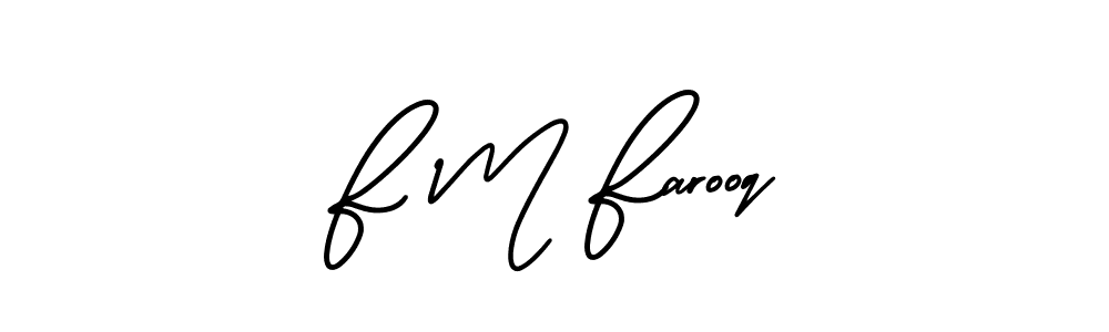 How to Draw F M Farooq signature style? AmerikaSignatureDemo-Regular is a latest design signature styles for name F M Farooq. F M Farooq signature style 3 images and pictures png
