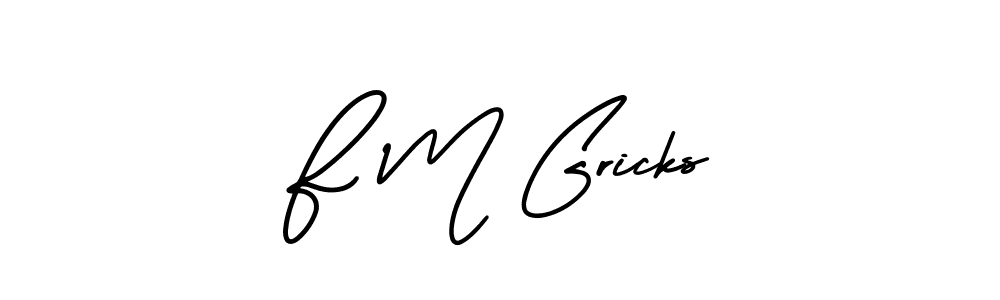 This is the best signature style for the F M Gricks name. Also you like these signature font (AmerikaSignatureDemo-Regular). Mix name signature. F M Gricks signature style 3 images and pictures png