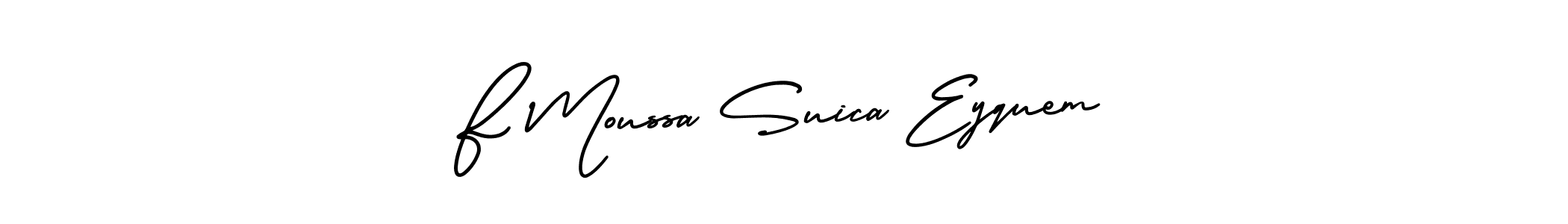 Check out images of Autograph of F Moussa Suica Eyquem name. Actor F Moussa Suica Eyquem Signature Style. AmerikaSignatureDemo-Regular is a professional sign style online. F Moussa Suica Eyquem signature style 3 images and pictures png