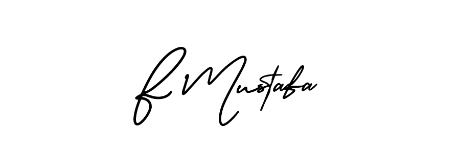 Similarly AmerikaSignatureDemo-Regular is the best handwritten signature design. Signature creator online .You can use it as an online autograph creator for name F Mustafa. F Mustafa signature style 3 images and pictures png