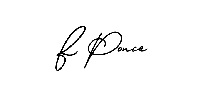if you are searching for the best signature style for your name F Ponce. so please give up your signature search. here we have designed multiple signature styles  using AmerikaSignatureDemo-Regular. F Ponce signature style 3 images and pictures png