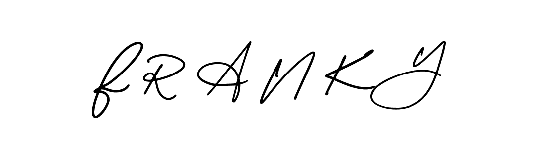 if you are searching for the best signature style for your name F R A N K Y. so please give up your signature search. here we have designed multiple signature styles  using AmerikaSignatureDemo-Regular. F R A N K Y signature style 3 images and pictures png