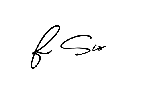 Similarly AmerikaSignatureDemo-Regular is the best handwritten signature design. Signature creator online .You can use it as an online autograph creator for name F Sis. F Sis signature style 3 images and pictures png