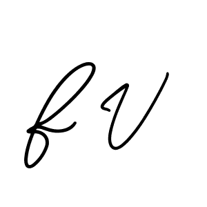 The best way (AmerikaSignatureDemo-Regular) to make a short signature is to pick only two or three words in your name. The name F V include a total of six letters. For converting this name. F V signature style 3 images and pictures png